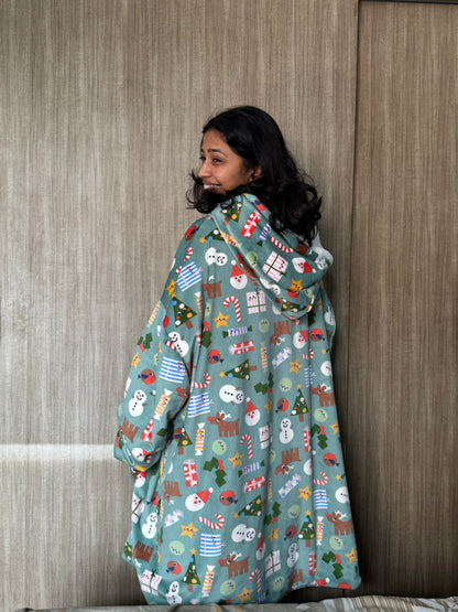 Christmas HUGGY - Blanket Hoodie
