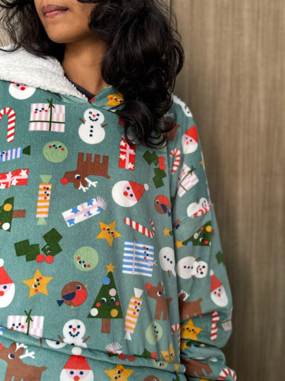 Christmas HUGGY - Blanket Hoodie