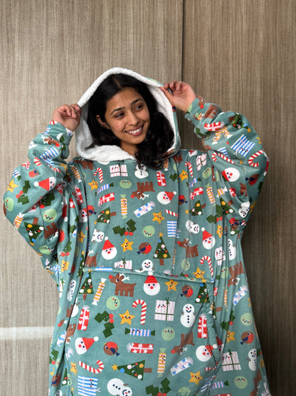 Christmas HUGGY - Blanket Hoodie
